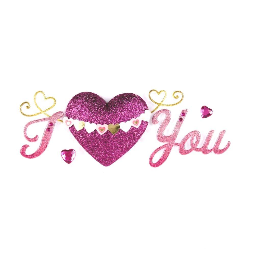 I Heart You Sticker / Estampa I Love You 3D Stickers Jolee&