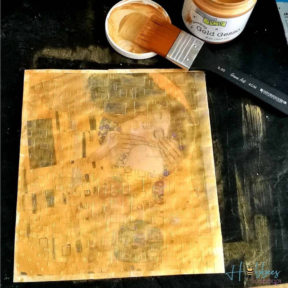 Gold Gesso / Gesso Acrílico Oro Medios Mixtos y Pastas Texturizadoras TCW