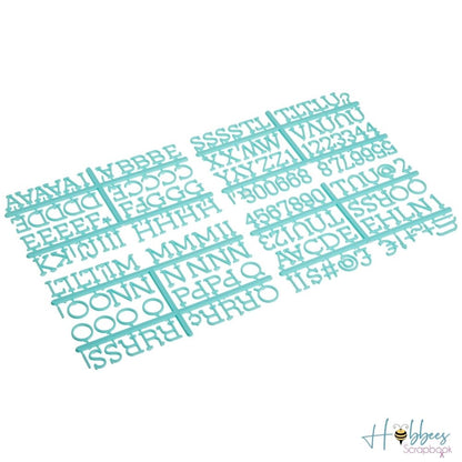 Teal 1&quot; Letters / Letras Turquesa Para Tablero Accesorios DCWV