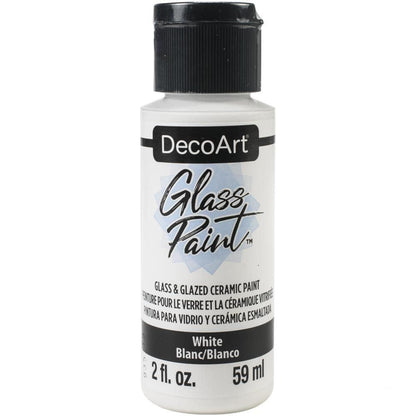 Glass Paint White / Pintura Para Vidrio Blanco Vitral DecoArt