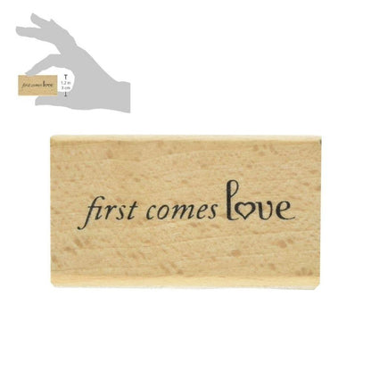 First Come Love Stamp / Sello de Goma "Primero Llega el Amor" Estampas American Crafts