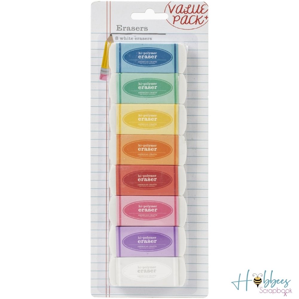Office Hi-Polymer Erasers / Borrador De Alto Polímero Descontinuado American Crafts