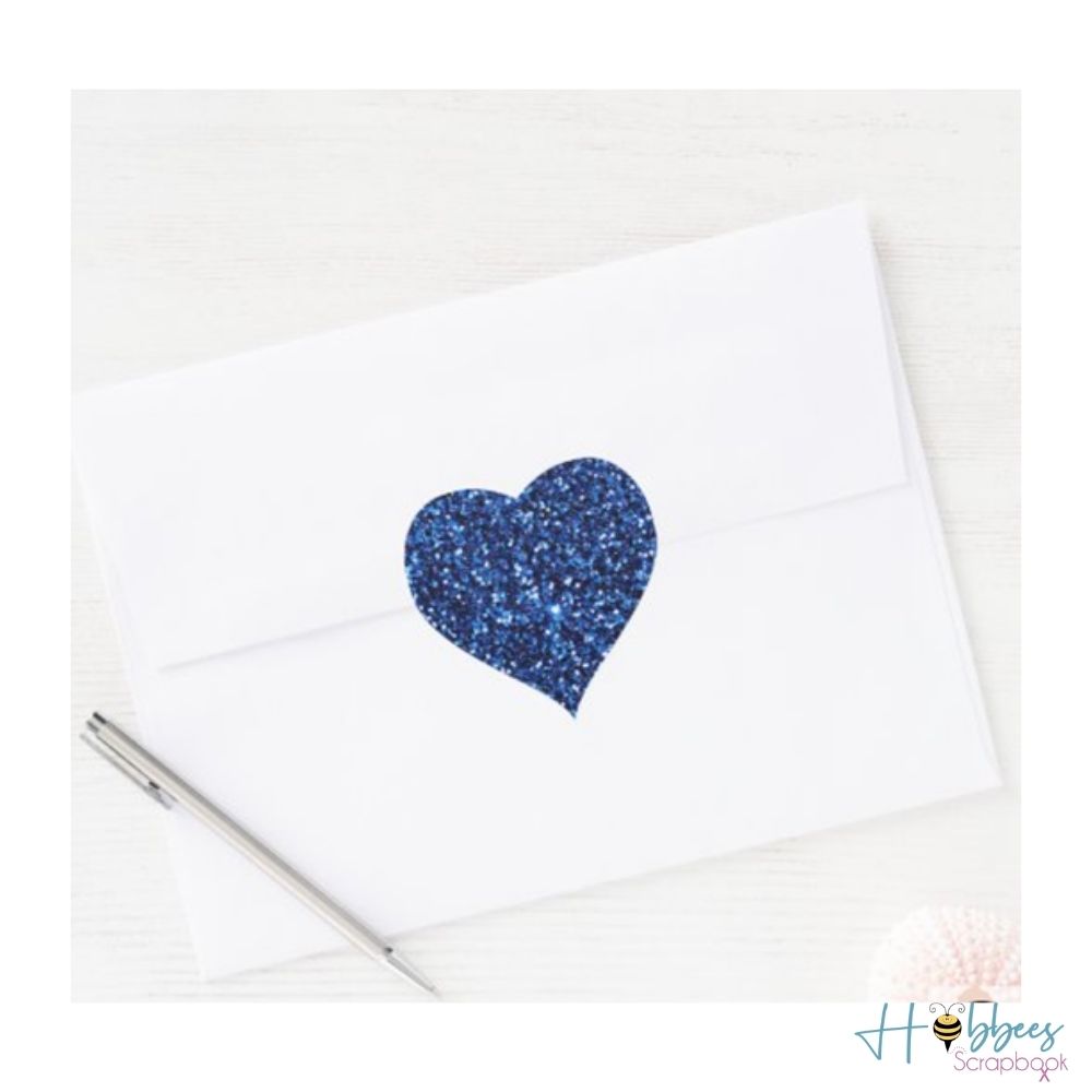 Cool Glitter Heart Stickers / Estampas de Corazones Glitter Stickers Studio 112