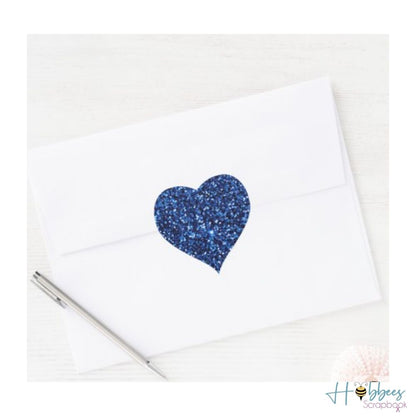 Cool Glitter Heart Stickers / Estampas de Corazones Glitter Stickers Studio 112