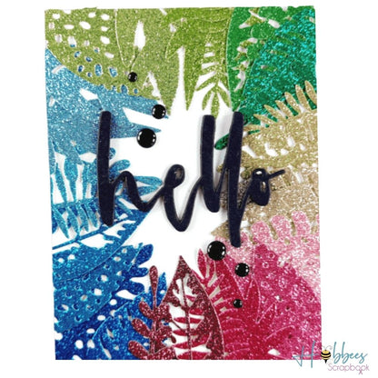 Cardstock Glitter Brights 12&quot; / Block de Cartulina con Diamantina Papel DCWV