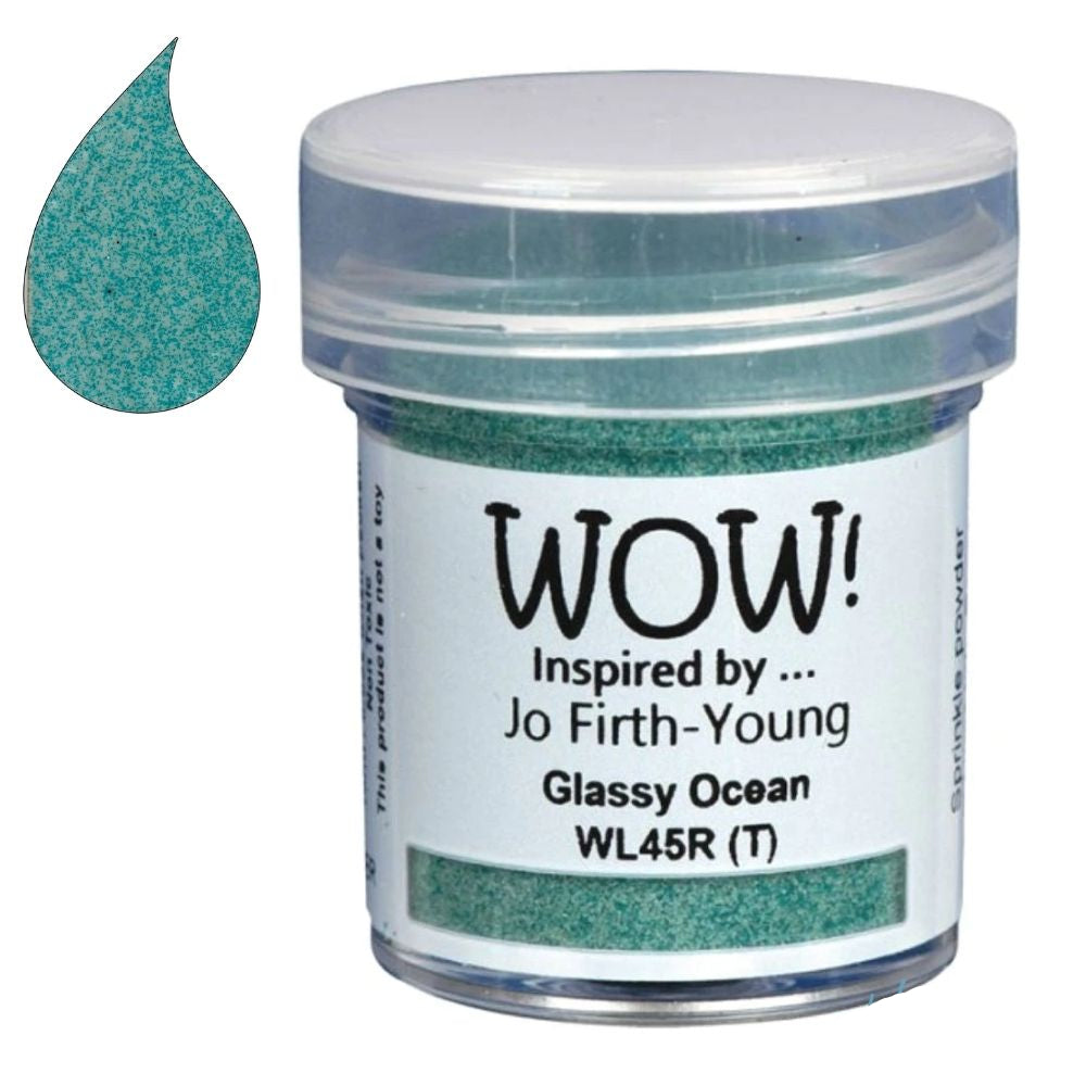 Glassy Ocean Embossing Powder / Polvo de Embossing Azul Agua Translúcido Polvos de Embossing Wow!