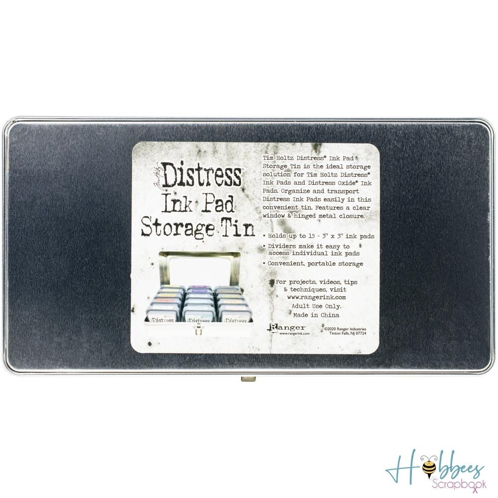 Tim Holtz Distress Ink Pad Tin / Organizador para Tintas Distress Almacenamiento y Organización Ranger