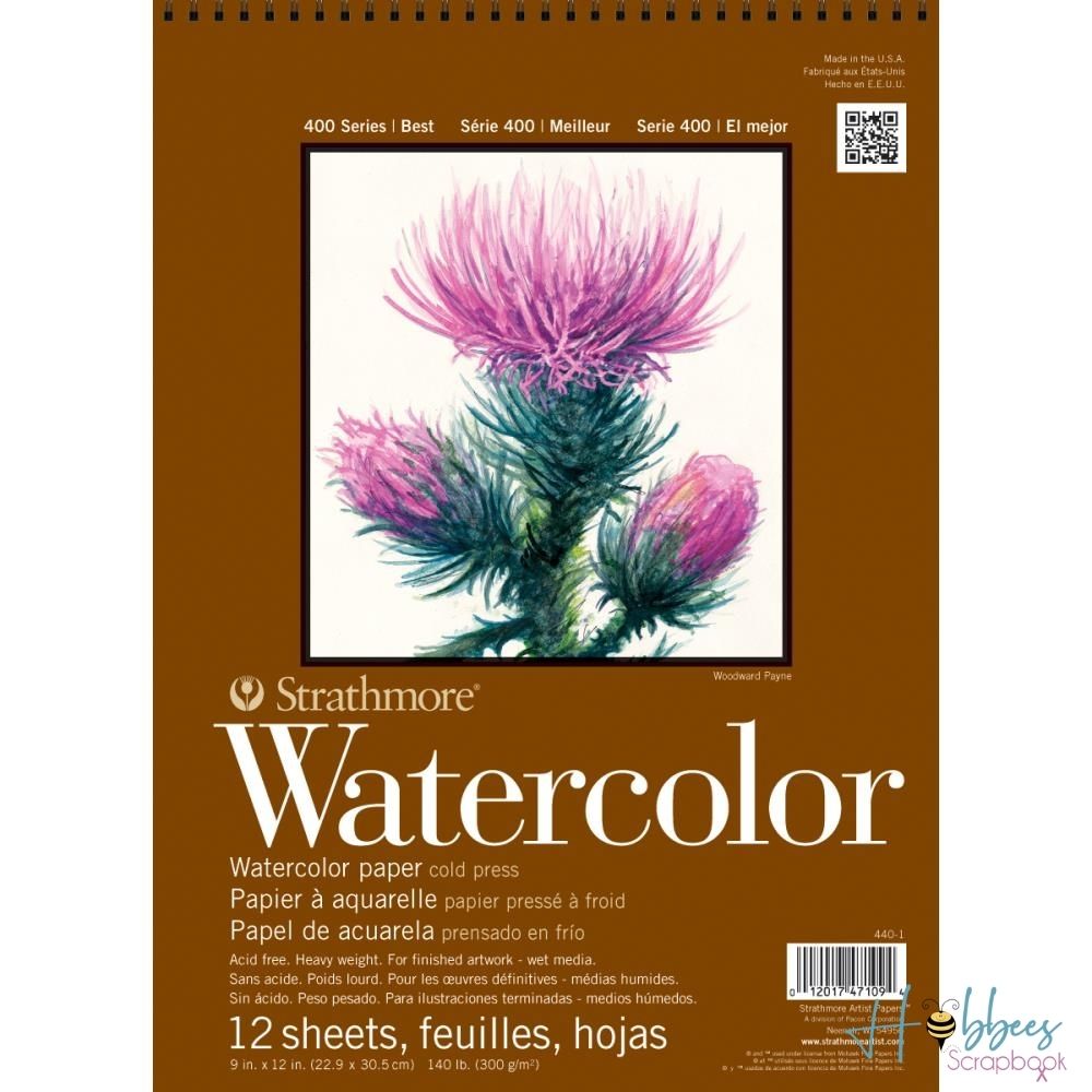 Strathmore Watercolor Paper Pad 9 x 12&quot; / Papel para Acuarela Papel para Arte Strathmore