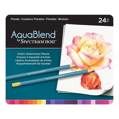 AquaBlend By Spectrum Noir Florals Set / Lápices de Colores Acuarelables Descontinuado Crafter&