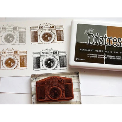 Tim Holtz Distress Ink Palette  / Cojín de Tinta para Sellos Colores Tierra Tintas Ranger