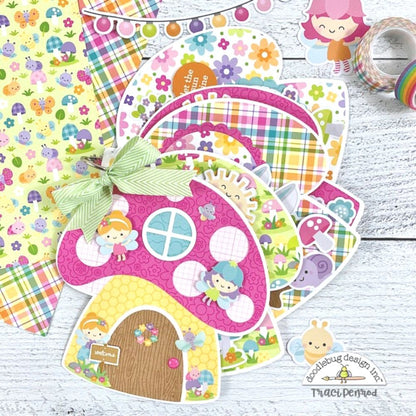 Double-Sided Paper Pad Fairy Garden 6" / Block de Papel Jardín 6" Descontinuado Doodlebug