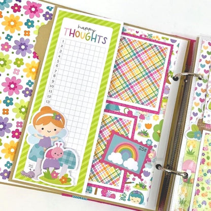 Double-Sided Paper Pad Fairy Garden 6" / Block de Papel Jardín 6" Descontinuado Doodlebug