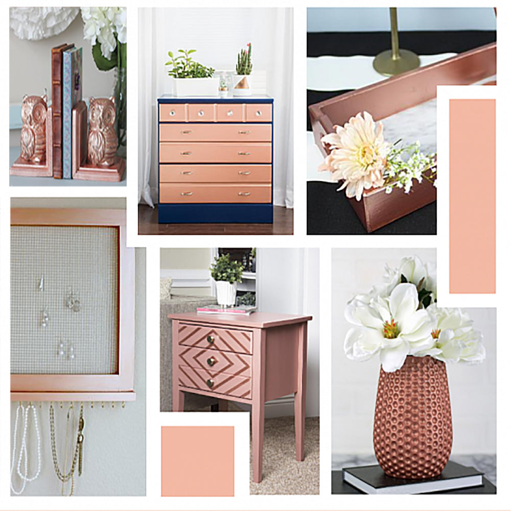 Dazzling Metallics Rose Gold Acrylic Paint / Pintura Acrílica Oro Rosa Metálico Acrìlicos DecoArt