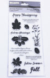 Autumn Harvest Stamps / Sellos de Polímero de Flor