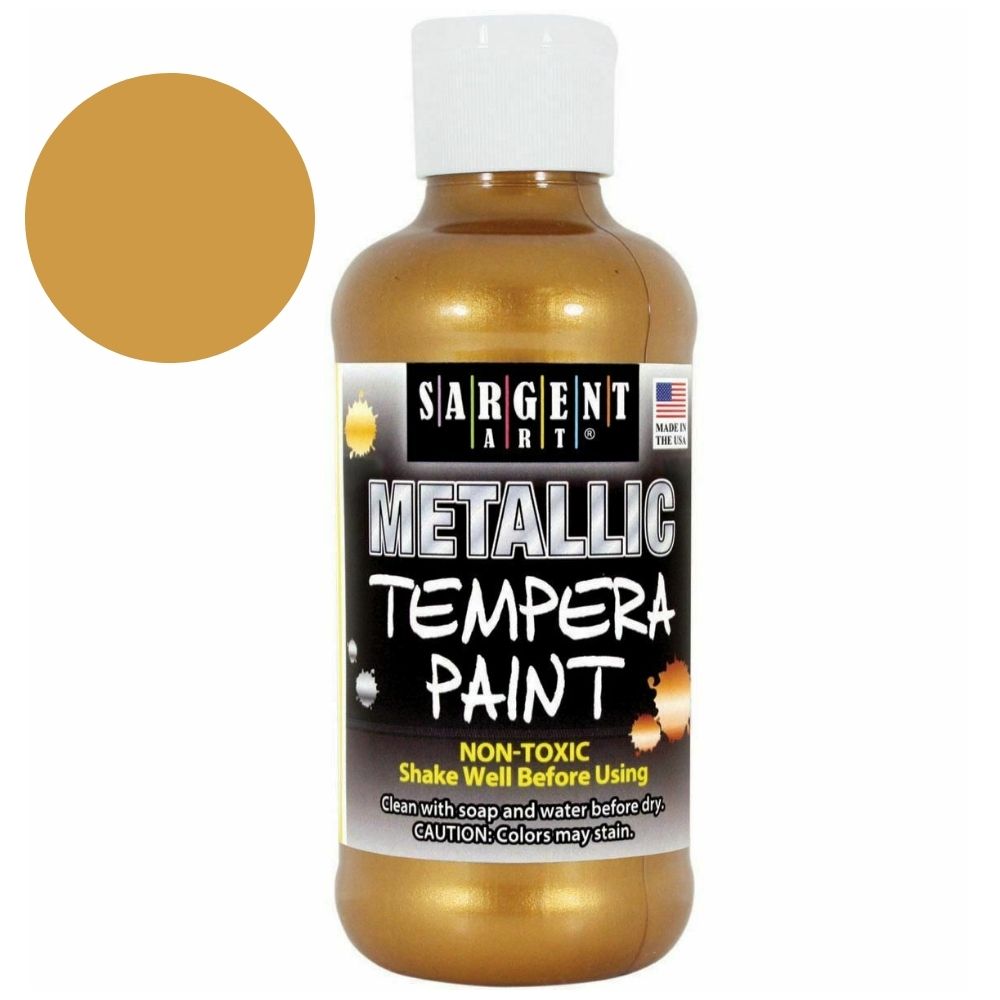 Metallic Aztec Gold Tempera Paint / Pintura Témpera Dorada Pinturas Sargent Art