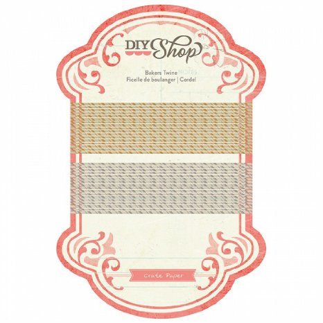 Bakers Twine Gold - Silver / Cordel Dorado - Plateado Descontinuado Crate Paper