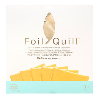 Foil Quill Sheets Gold / Hojas de Aluminio Reactivo Dorado Foil We R Memory Keepers