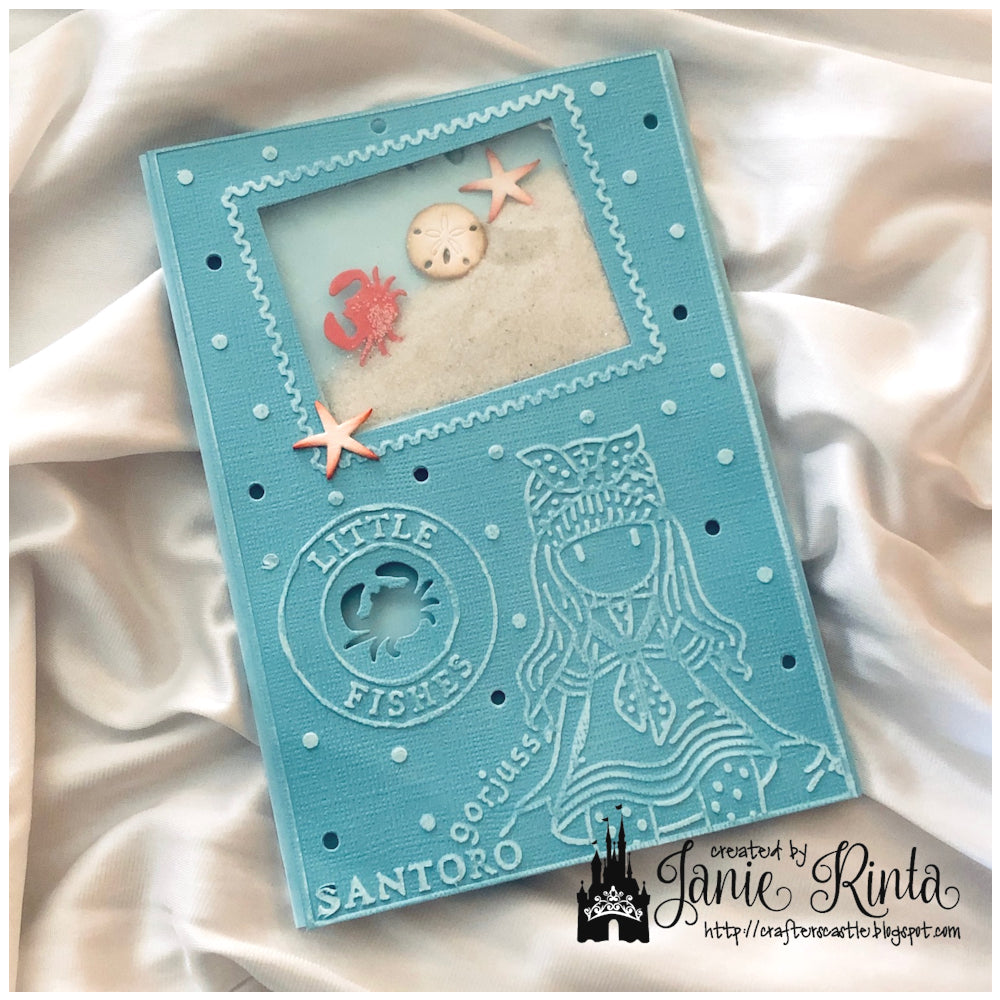 Gorjuss Little Fishes Embossing Cut Folder / F. Grabado y Corte Pecesitos Folders de Grabado Santoro