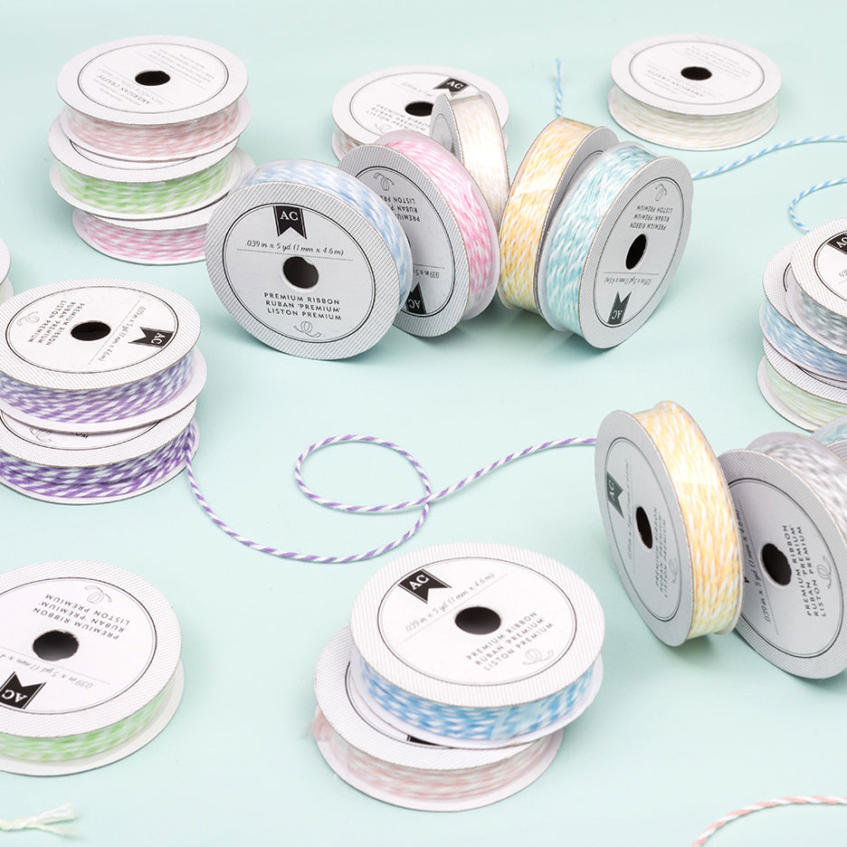 Bakers Twine Pastels / Hilo Twine Pasteles Descontinuado American Crafts