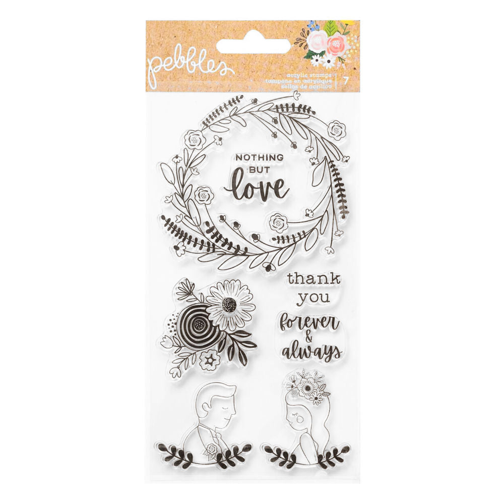 Lovely Moments Stamps / Sellos Transparentes Sellos Pebbles