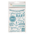 Baby Boy Puffy Glitter Stickers / Estampas para Niño Bebé con Brillitos Stickers Project Life