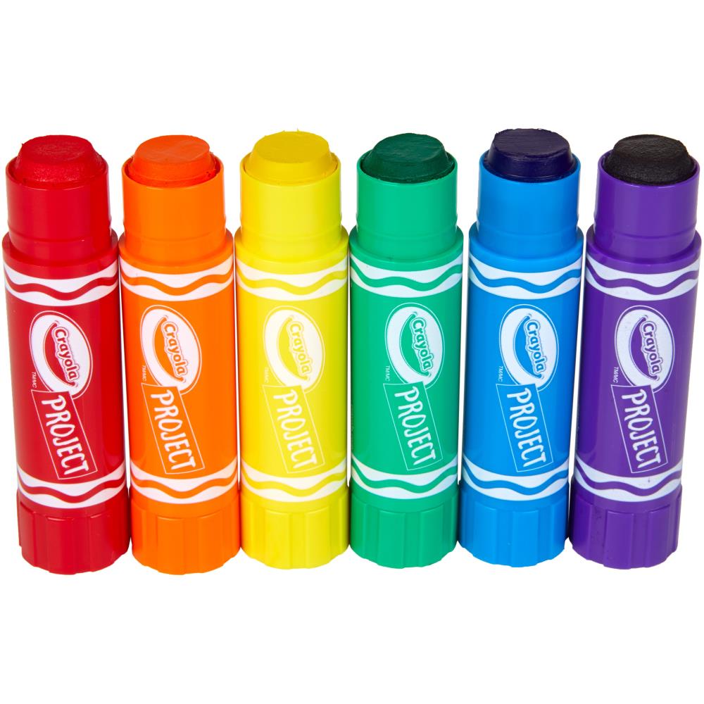 Crayola Project Quick Dry Paint Sticks / Barras de Pintura de Secado Rápido