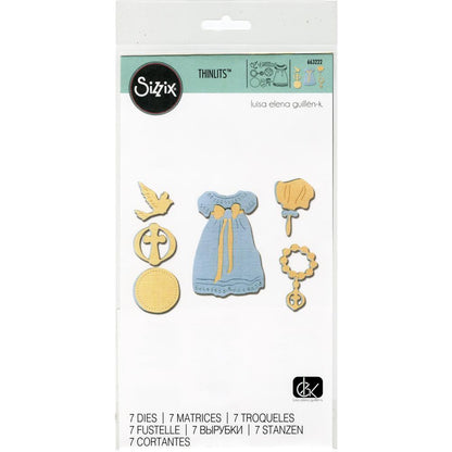 Thinlits Baptism Set Die / Suajes de Bautismo Descontinuado Sizzix