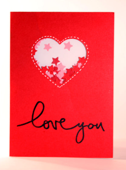 Star-Filled Heart Die / Suaje de Corazón con Estrellas Descontinuado Amy Design