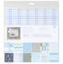 Baby Boy Kit Pebbles 12" x 12" Paper / Papel Doble Cara Niño Descontinuado American Crafts