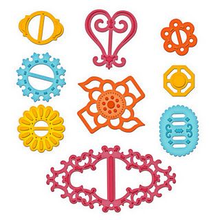 Ribbon Buckles Dies and Emboss / Suaje y Realce Hebillas Descontinuado Spellbinders