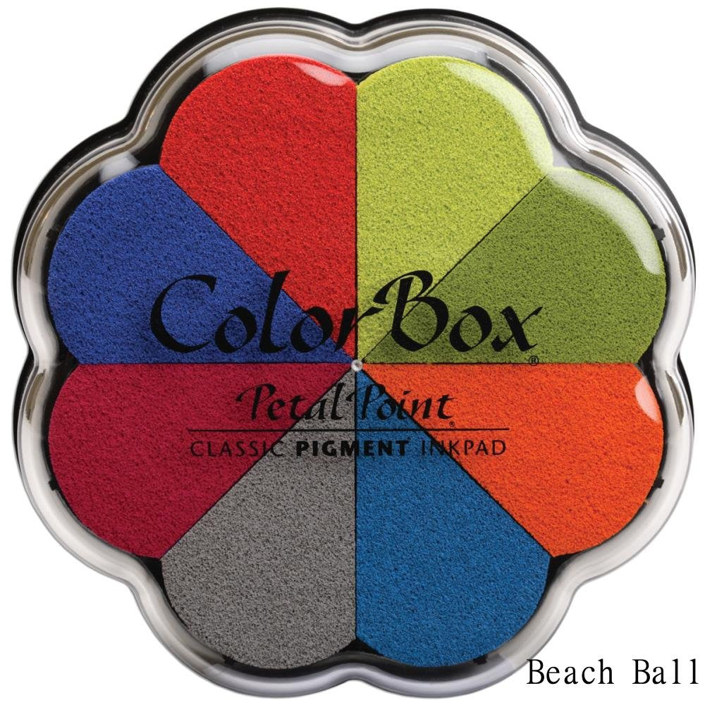 Petal Point Beach Ball Pigment Ink Pad / Cojines de Tinta para Sellos Tintas Colorbox