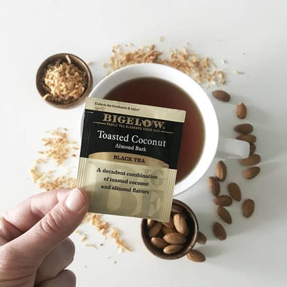 Toasted Coconut Almond Bark Black Tea / Té Negro con Coco y Almendra Coffee Time Bigelow