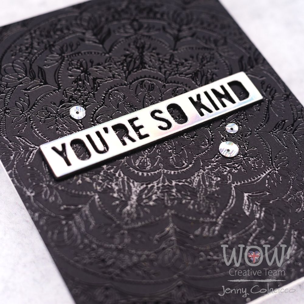 Black Glint Embossing Powder / Polvo de Embossing Negro Translúcido Polvos de Embossing Wow!