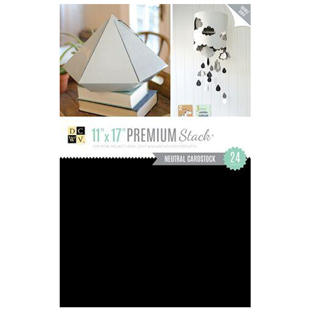 Block Premium Stack Paper  / Block de Cartulina Blanca Negra y Gris Papel DCWV