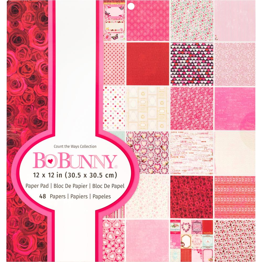 Count The Ways Paper Pad / Block de Papel Amor Descontinuado BoBunny