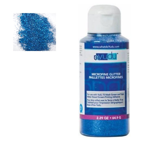 Blue Microfine Glitter / Diamantina Ultra Fina Azul Adornos / Embellishments Yudu