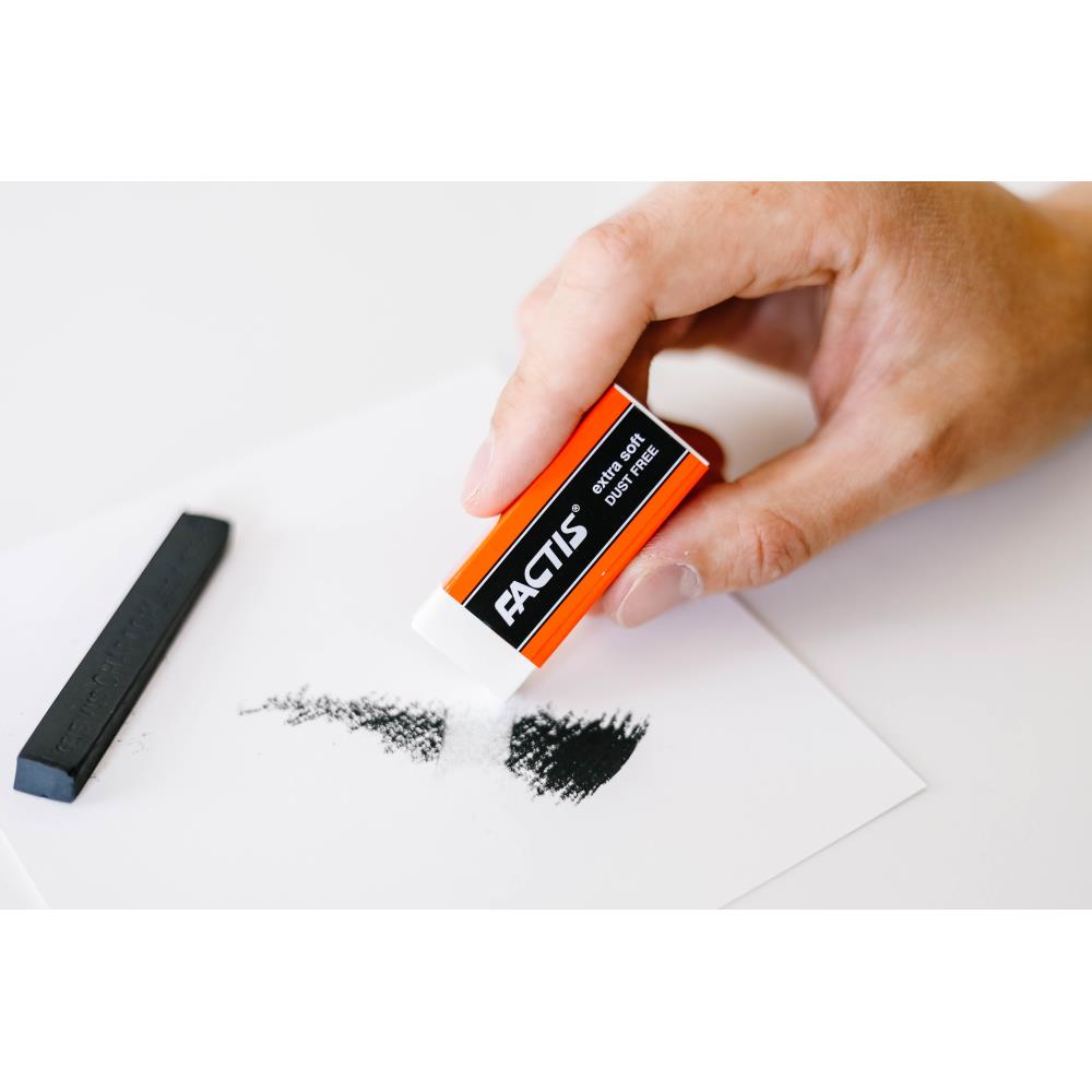 White Vinyl Eraser / Goma Blanca Extra Suave Borradores y Reglas General&