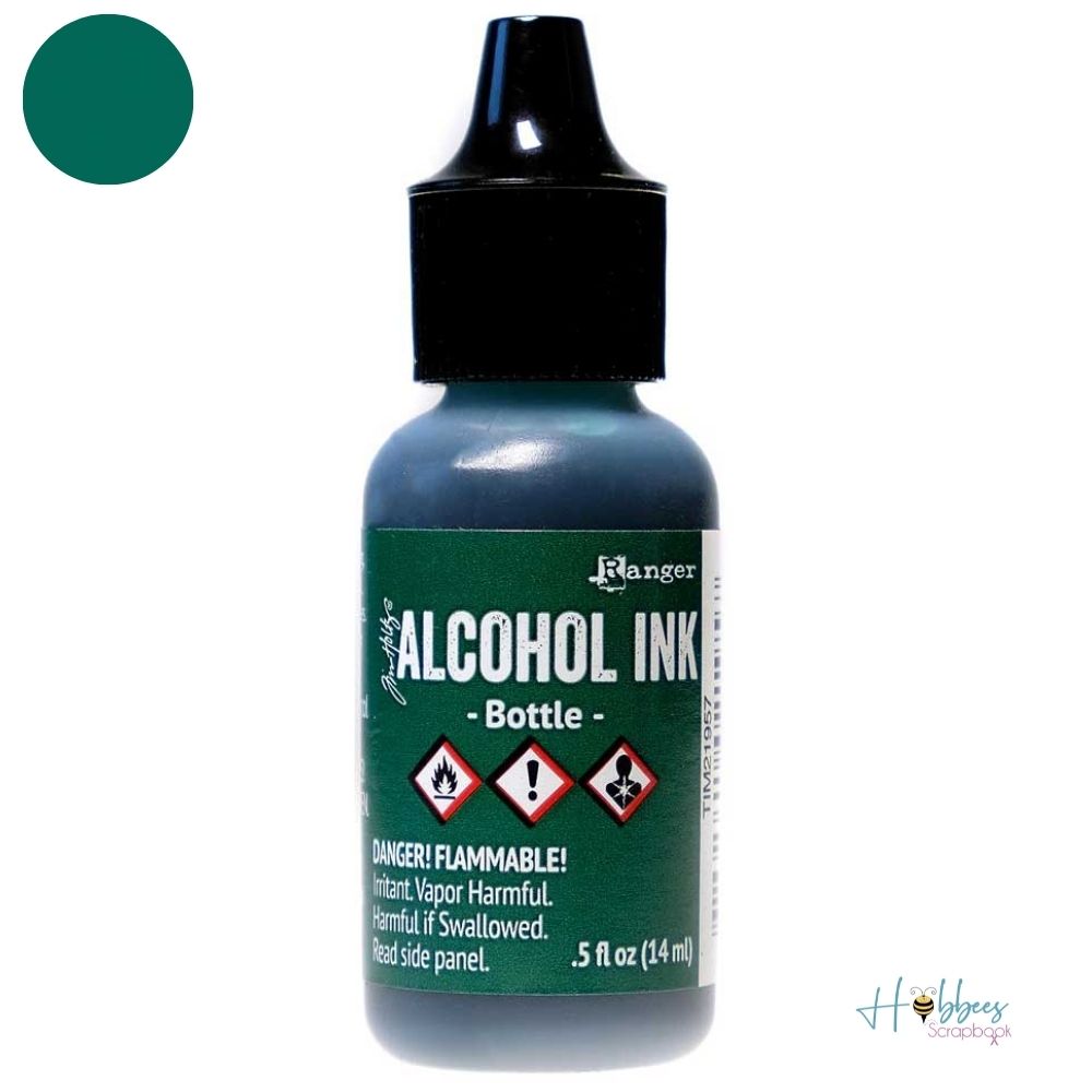 Tim Holtz Alcohol Ink Bottle  / Tinta al Alcohol Verde Botella Tintas al Alcohol Ranger