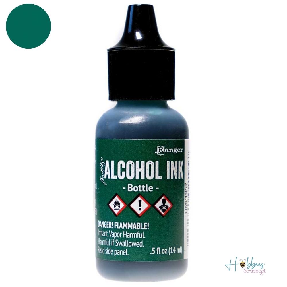 Tim Holtz Alcohol Ink Bottle  / Tinta al Alcohol Verde Botella