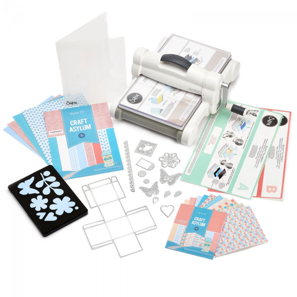 Big Shot Plus White &amp; Gray Kit / Máquina de Corte y Grabado Big Shot Plus Kit Descontinuado Sizzix