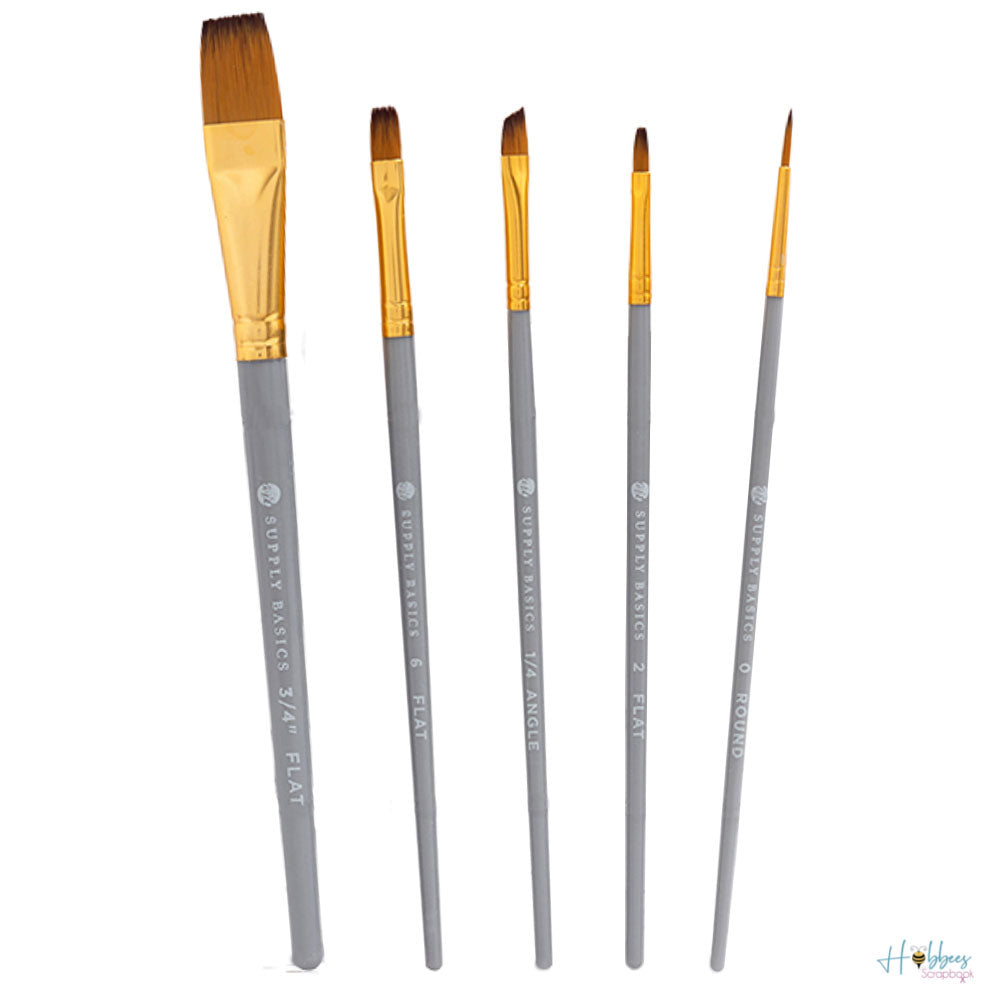 Basic Nylon Brushes Set / Set de Pinceles Nylon Pinceles y Brochas Art Supply Basics