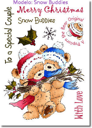 Snow Buddies Rubber Stamp Colletion / Sellos de Goma Compañeros de Nieve Descontinuado Crafter&