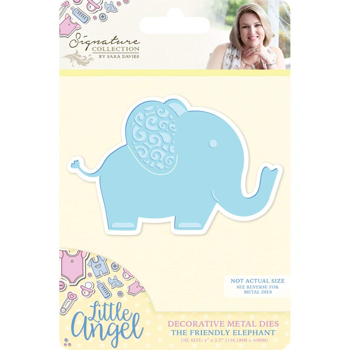 Friendly Elephant Die / Suaje Decorativo Elefante Descontinuado Crafter&