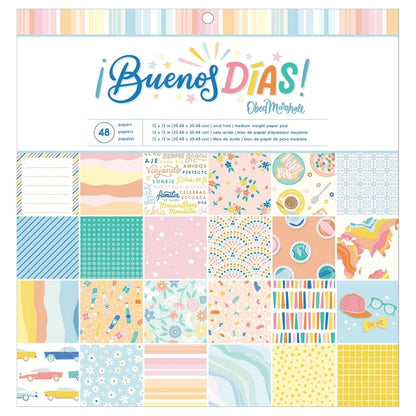 Buenos Dias Single-Sided Paper Pad 12 x 12&quot; / Block de Papel Estampado Papel American Crafts