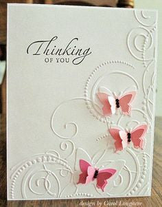 Embossing Folder Butterfly Swirl / Folder de Grabado Remolino de Mariposas Descontinuado Darice