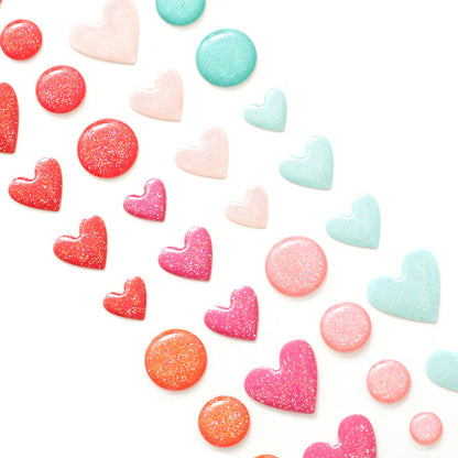 Lucky Us Ennamel Dots / Estampas en 3D Decorativas Descontinuado Pink Paislee