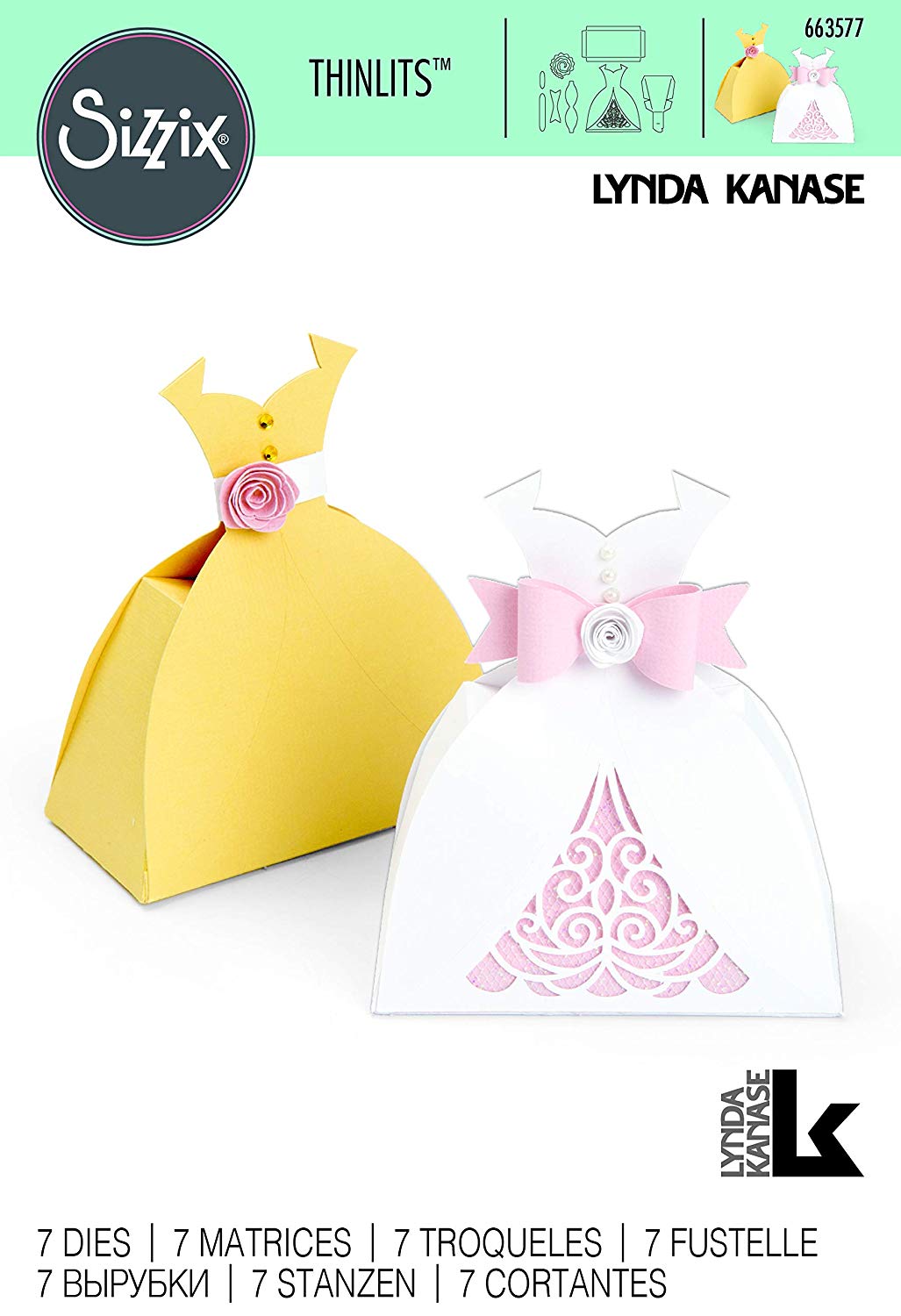 Thinlits Dies Dress Box / Suaje de Cajita de Vestido Descontinuado Sizzix