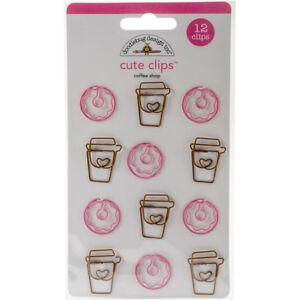 Cream & Sugar Coffee Shop Cute Clips / Clips de Cafe y Donas