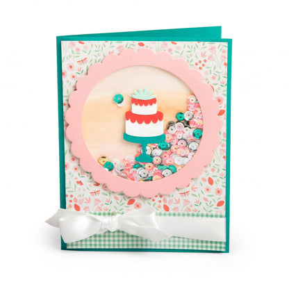 Thinlits Birthday Shadow Box Die / Suaje de Sombra de Cumpleaños Descontinuado Sizzix