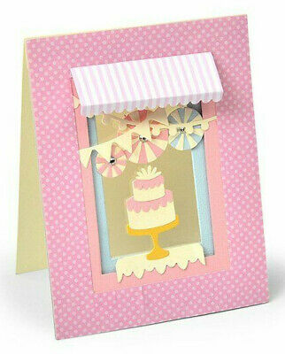 Thinlits Birthday Shadow Box Die / Suaje de Sombra de Cumpleaños Descontinuado Sizzix